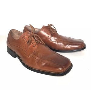 Men’s brown leather oxfords Stacy Adams 9.5 M